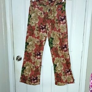 Uniq Corduroy Floral Pants